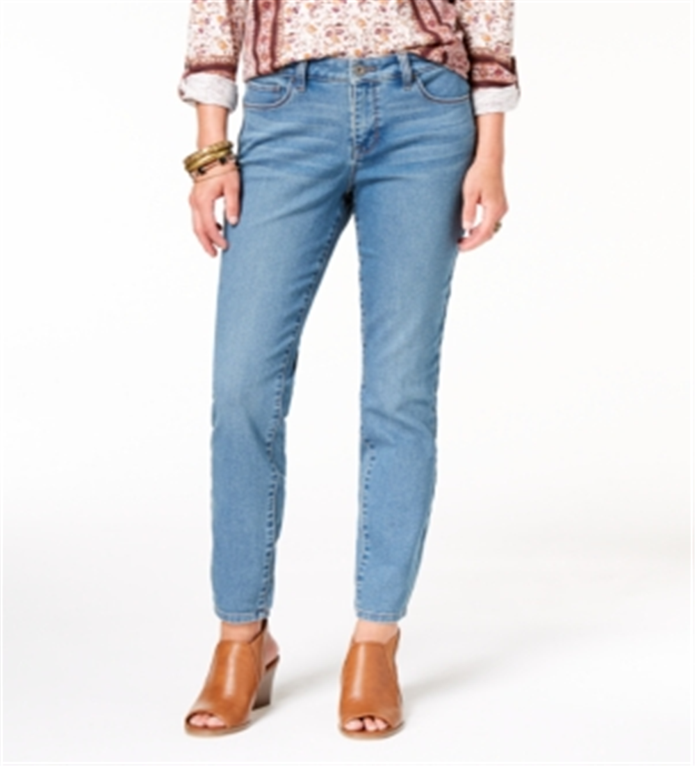 Style & Co Women's Curvy Fit Skinny Jeans Blue Size 18
