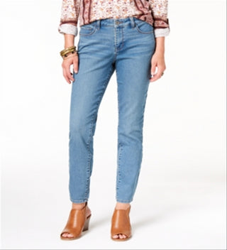 Style & Co Women's Curvy Fit Skinny Jeans Blue Size 18