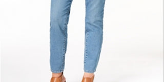 Style & Co Women's Curvy Fit Skinny Jeans Blue Size 18
