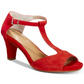 Giani Bernini Women's Claraa Memory Foam Dress Sandals Red Size 5.5