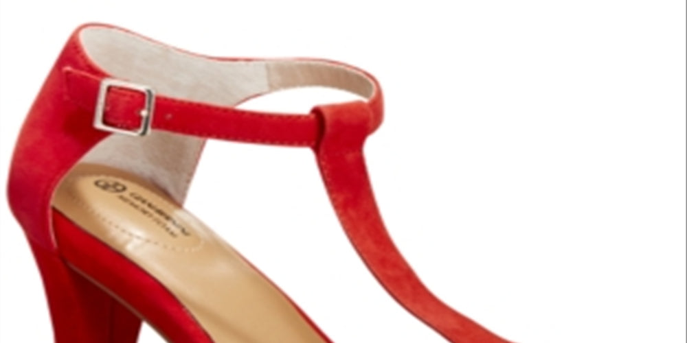 Giani Bernini Women's Claraa Memory Foam Dress Sandals Red Size 5.5