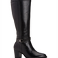 Giani Bernini Women's Rozario Leather Almond Toe Knee High Fashion Boots Black Size 10.5 M