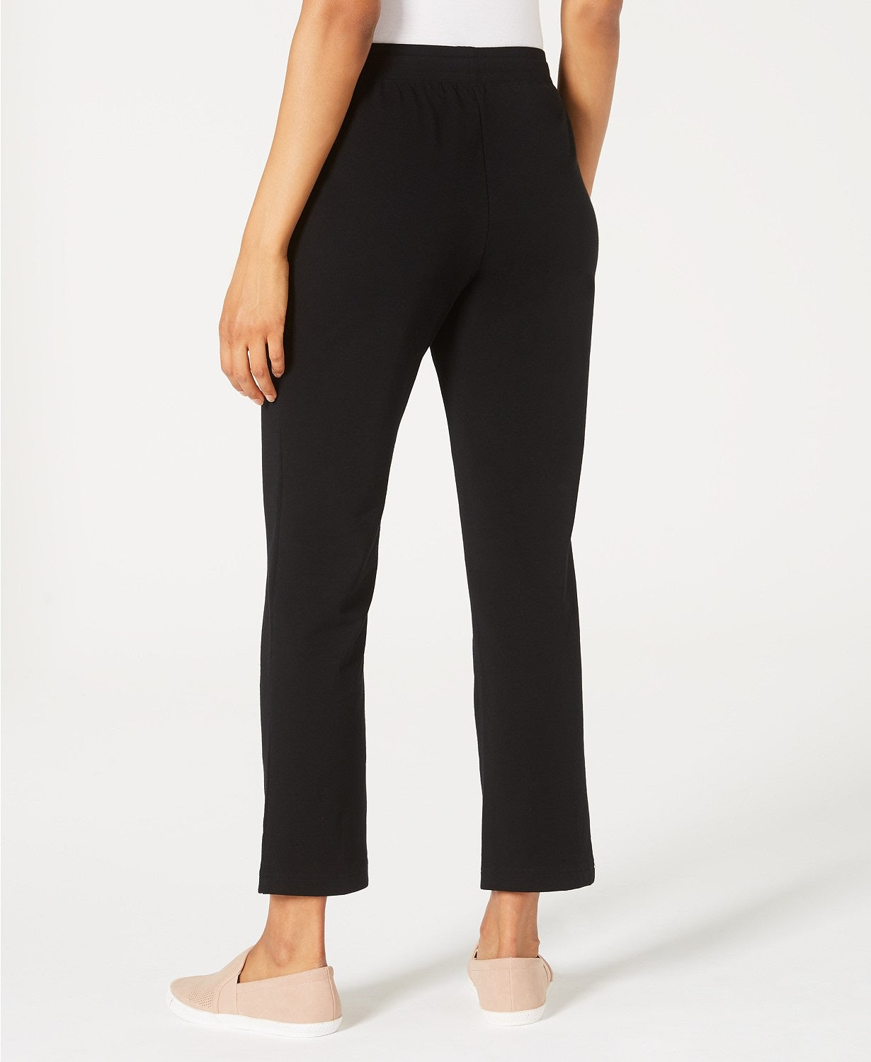 Karen Scott Women's French Terry Pants Black Size Large