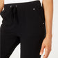 Karen Scott Women's French Terry Pants Black Size Large