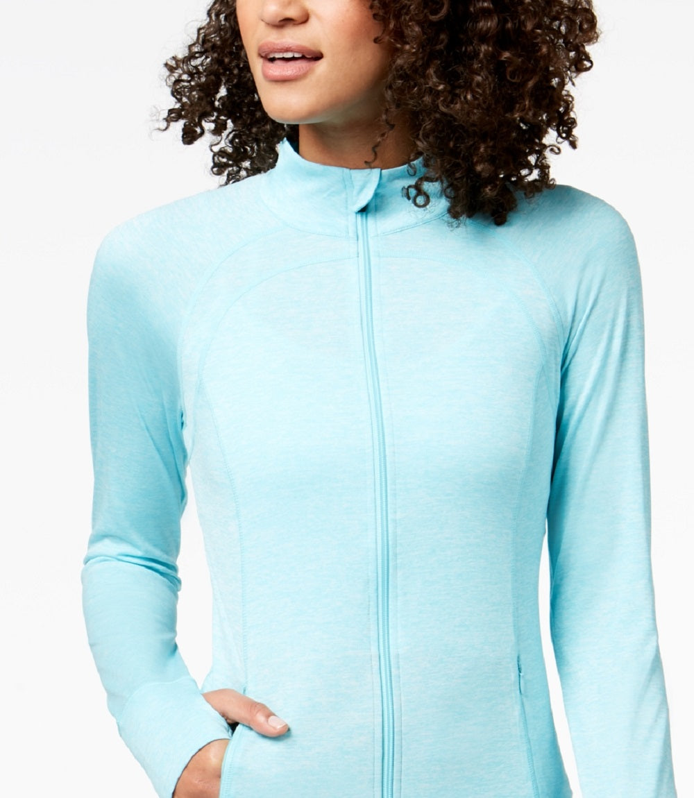 ID Ideology Women's Essentials Performance Zip Jacket Blue Size X-Small