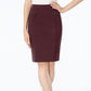 Alfani Women's Ponte Knit Pencil Skirt Red Size 16Petite
