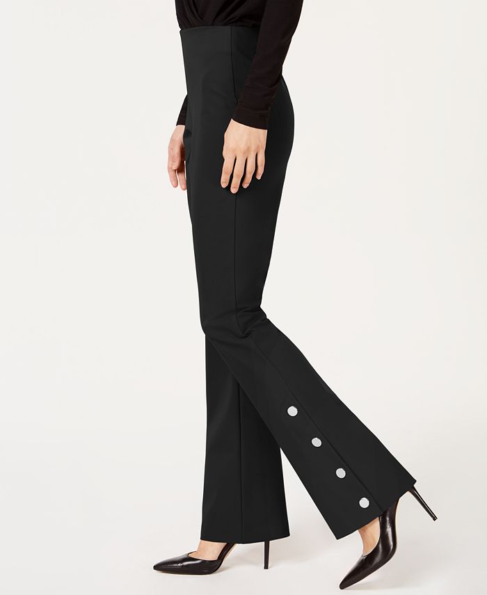 INC International Concepts Women's Embellished Bootcut Pants Blue Size 6