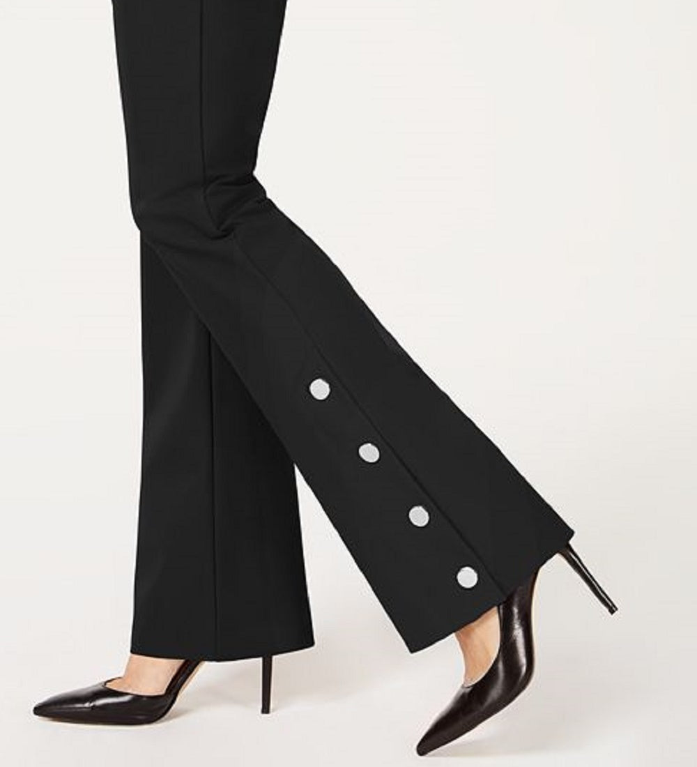 INC International Concepts Women's Embellished Bootcut Pants Blue Size 6