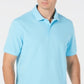 Club Room Men's Polo Classic Fit Stretch Shirt Blue Size Large