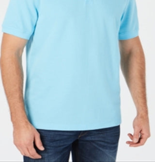 Club Room Men's Polo Classic Fit Stretch Shirt Blue Size Large