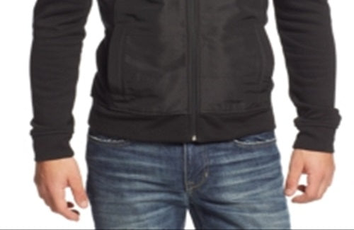 Alfani Men's Reyes Mixed Media Jacket Black Size X-Large