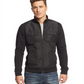 Alfani Men's Reyes Mixed Media Jacket Black Size X-Large