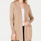 JM Collection Women's Button Sleeve Flyaway Cardigan Yellow Size Petite Small