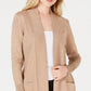 JM Collection Women's Button Sleeve Flyaway Cardigan Yellow Size Petite Small