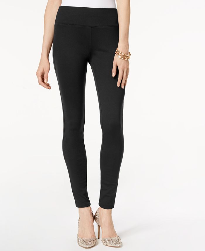 INC International Concepts Women's Pull On Ponte Pants Black Size 6