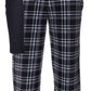 Isotoner Signature Men's Sleep Thermal Top Pant Set Black Size 29X30