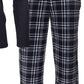 Isotoner Signature Men's Sleep Thermal Top Pant Set Black Size X-Large