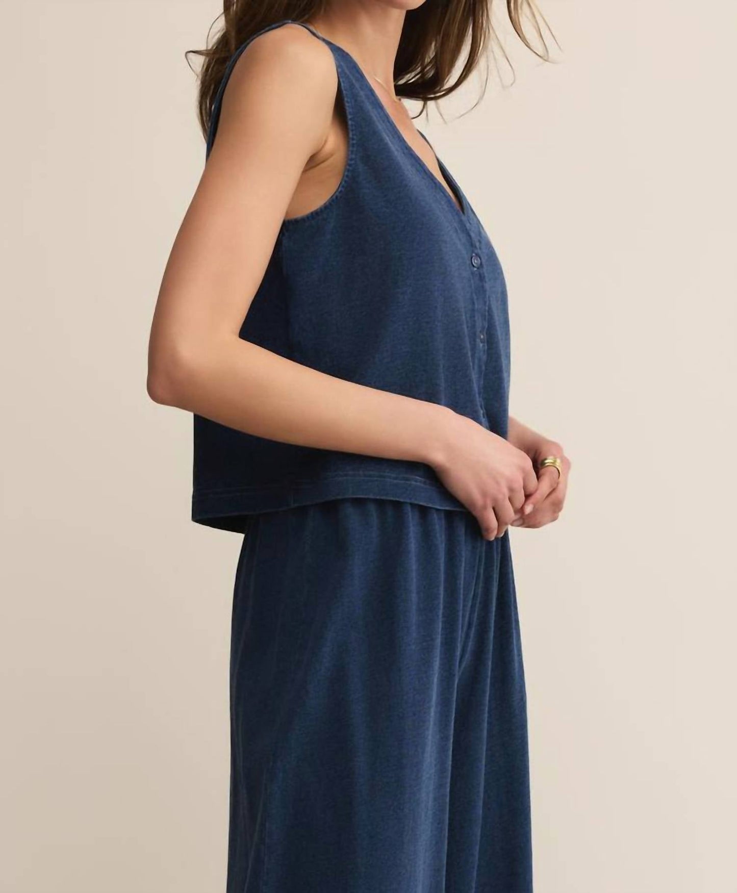 Z Supply - V-neck Jersey Denim Tank