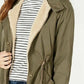 Collection B Junior's Hooded Anorak Jacket Green Size Large