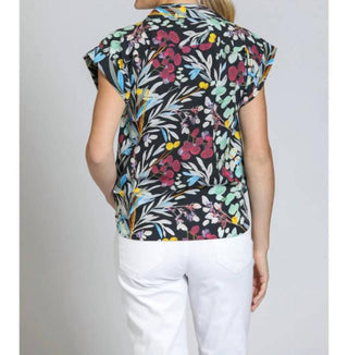 Apny - Women's Botanical Wrap Blouse
