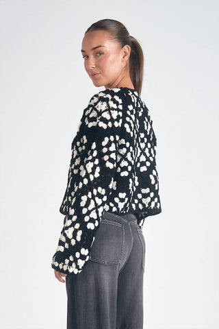 Elan - Kylee Macrame Cardigan