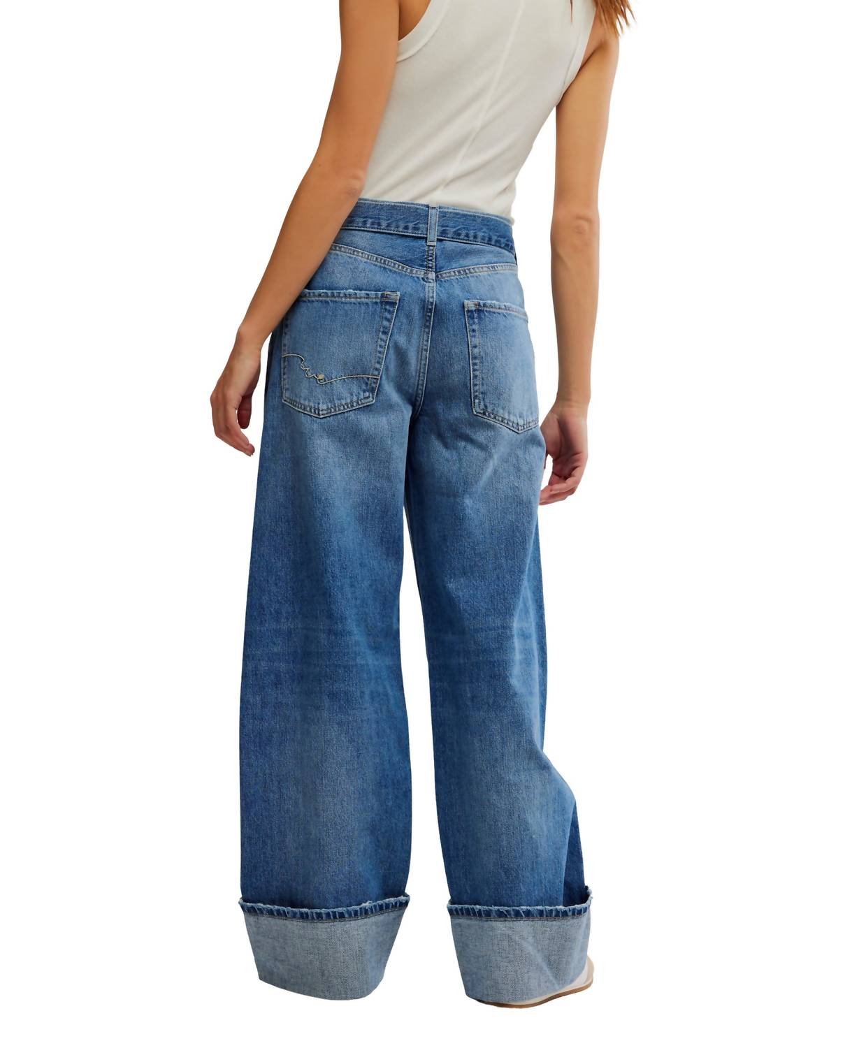 Free People - East Bay Cuffed Jeans