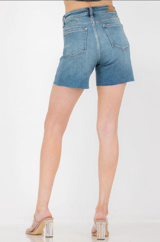 Judy Blue - Cut Off Mid Thigh Jean Shorts