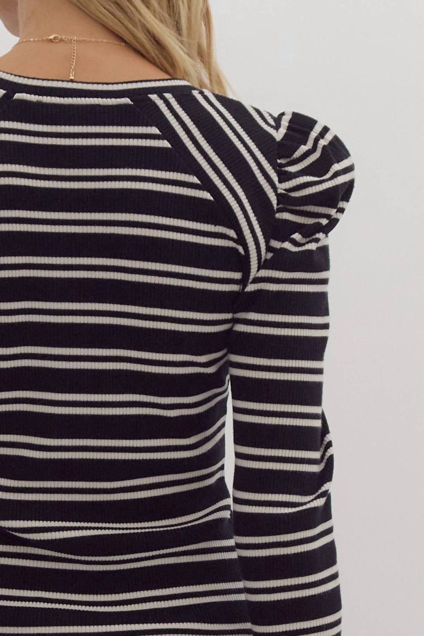 Entro - This Is The Life Striped Knit Top