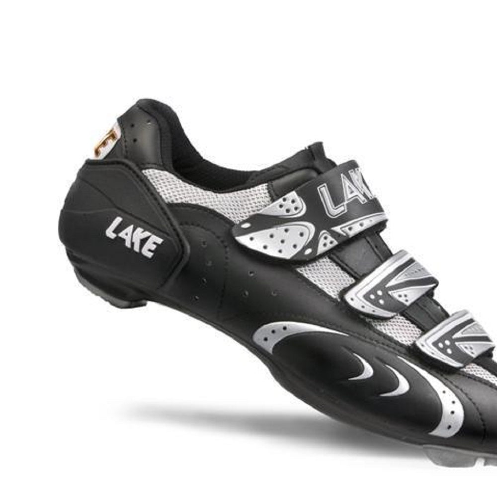 Lake Women's CX165 Mountain Cycling Shoe Black/Silver Size 38 M EU