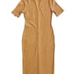 7 For All Mankind - Bodycon Ribbed Short Sleeve Midi Dress