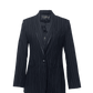 Black Pinstripes Blazer – Women’s Tailored Office Jacket