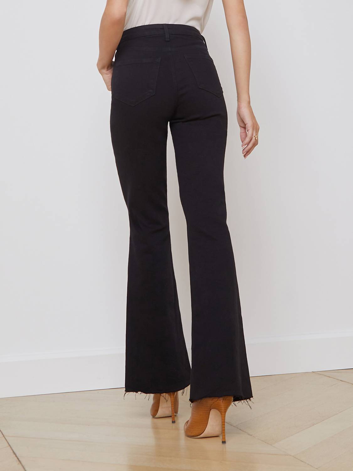 L'Agence - Sera High Rise Sneaker Flare-leg Jean