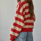 By Together - Striped Rugby Half Button Up Tee