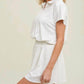 Wishlist - Short Sleeve Collared Athletic Romper