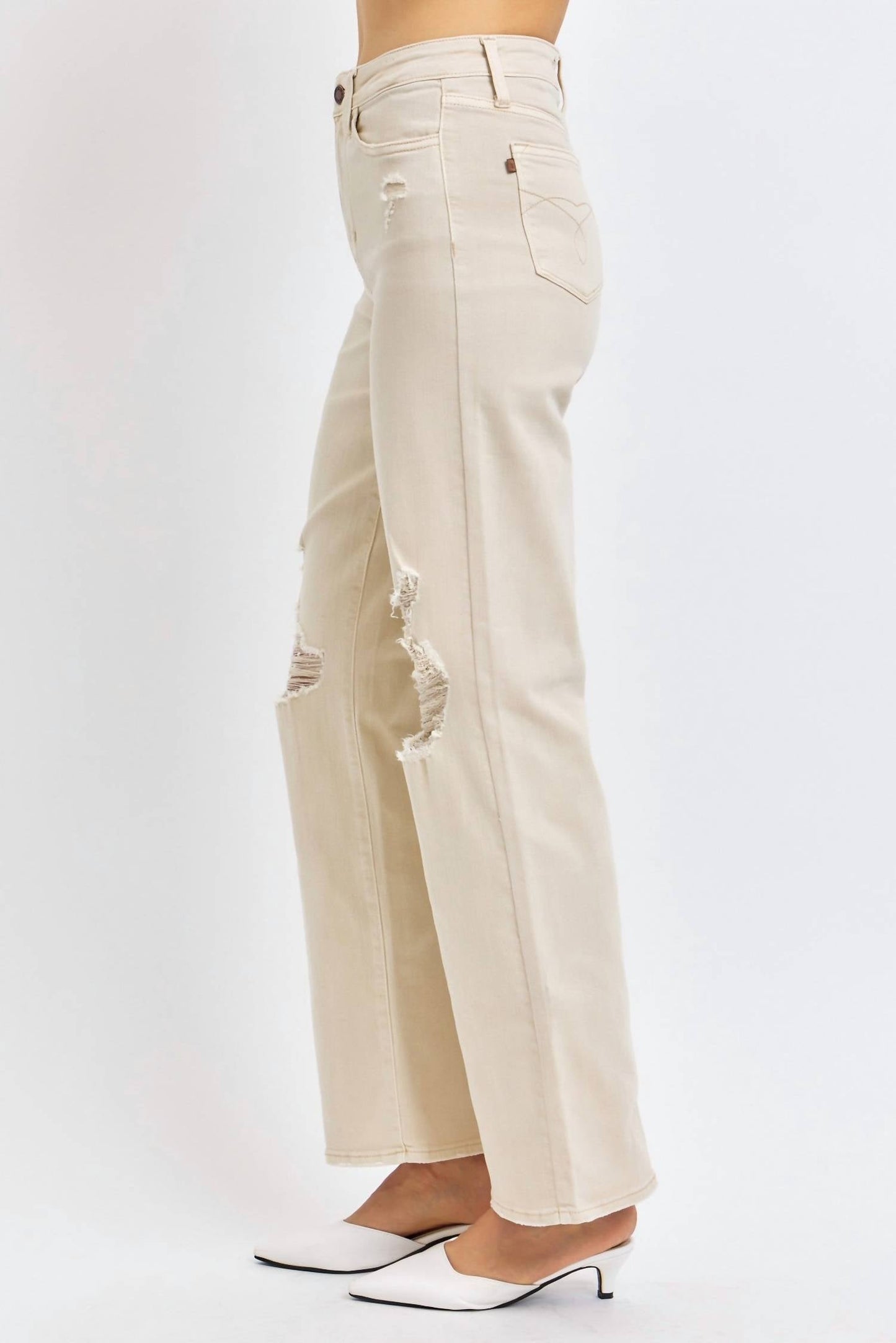 Judy Blue - High Waist Garment Dyed 90's Straight Denim Jeans
