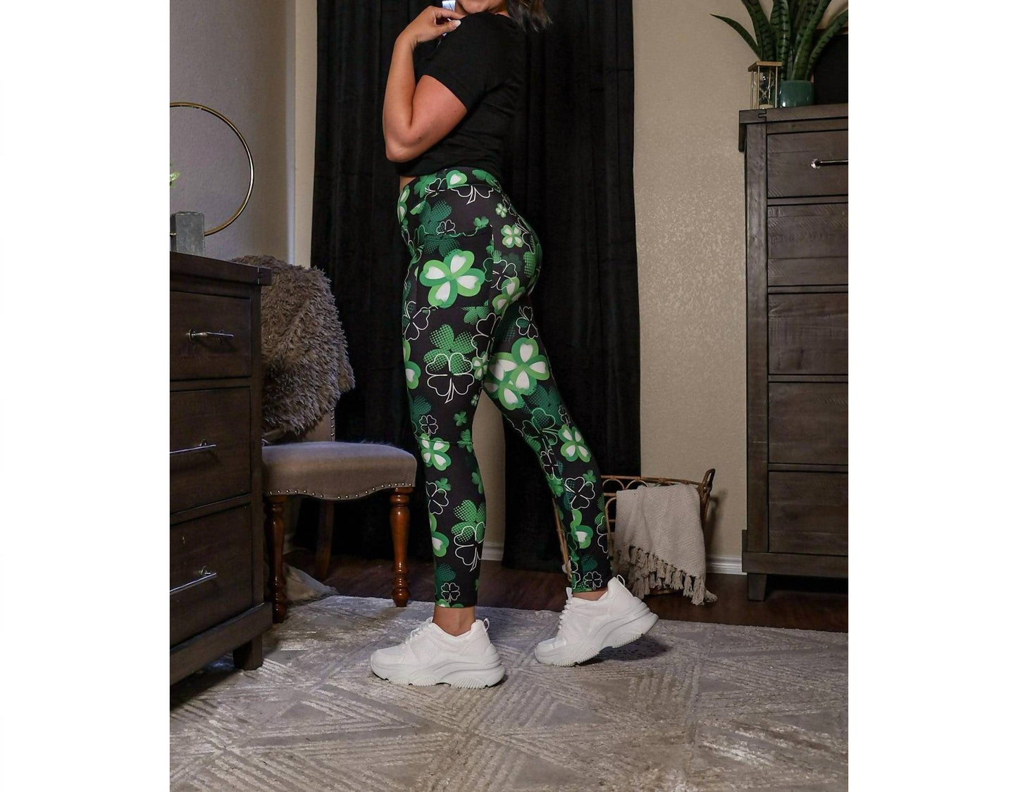 Julia Rose - St Patricks Day Shamrock Leggings
