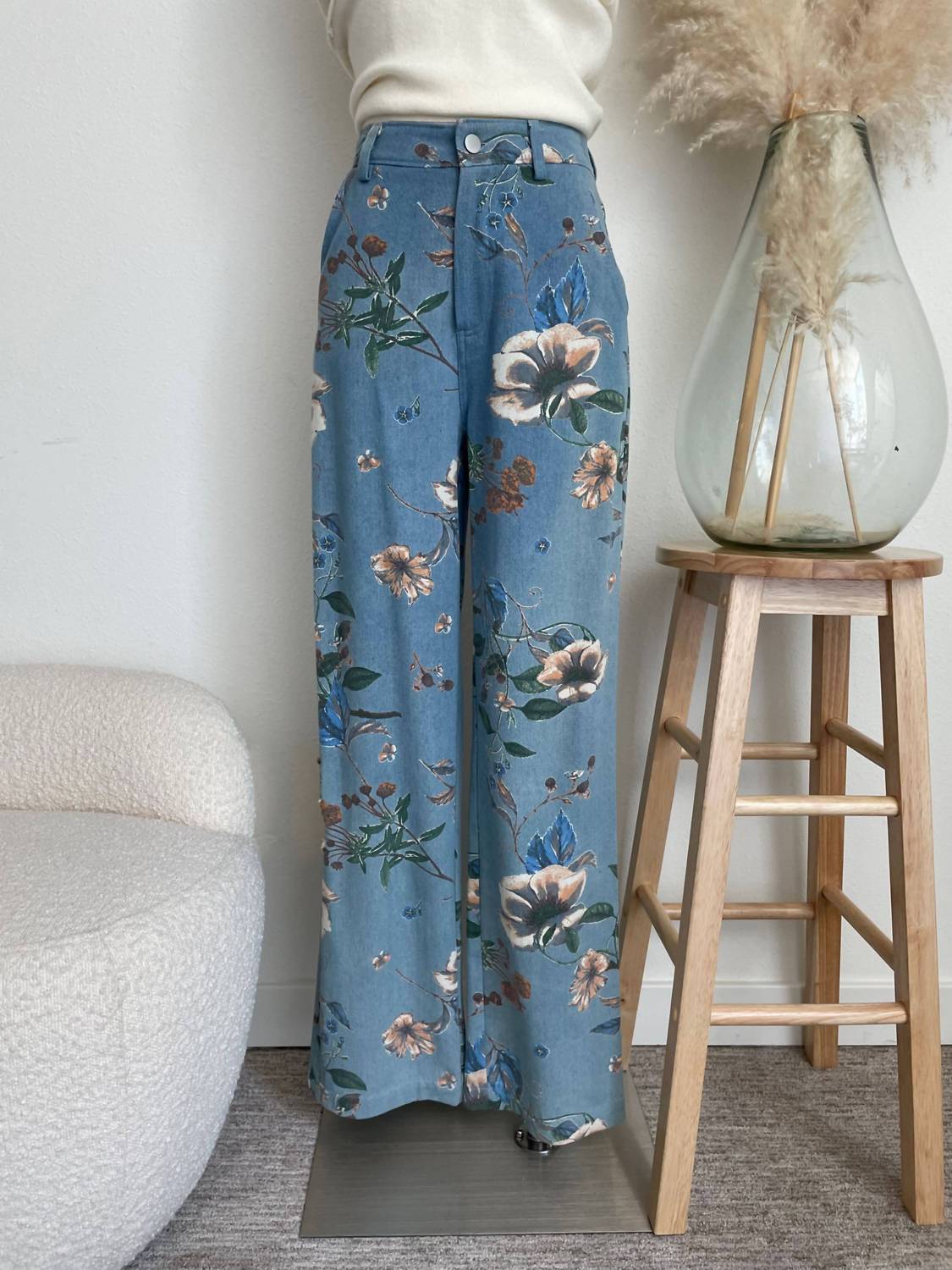Acoa - Women's Floral Print Jeans