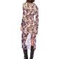 Fifteen Twenty - Ruched Selena Paisley Midi Dress