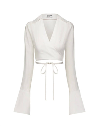 Matthew Bruch - Long Sleeve Wrap Top