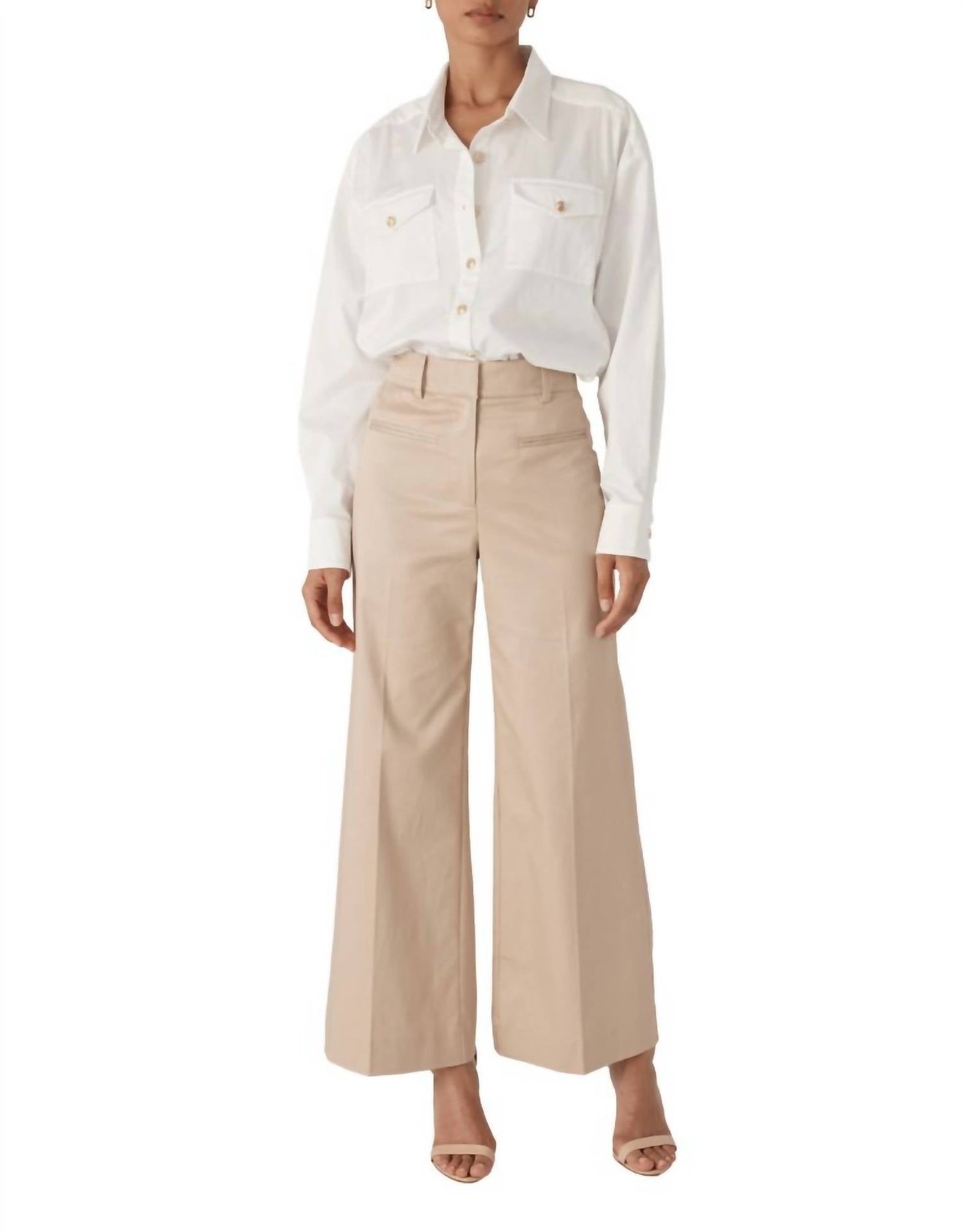 Generation Love - Rayne Gabardine Wide Leg Pants