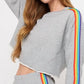 Spiritual Gangster - Rainbow Cropped Pullover Top