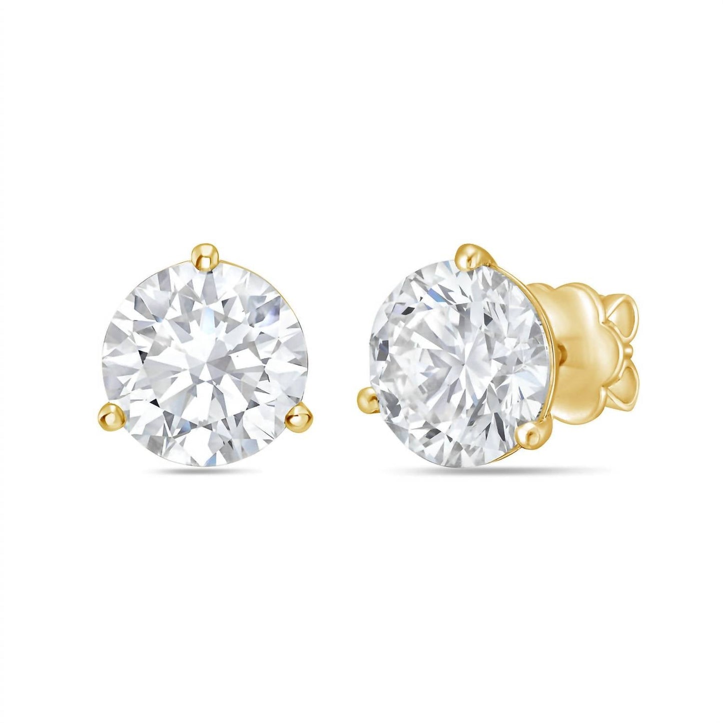 Diana M Jewels - 0.50 Cts Round Lab Grown Stud Earrings