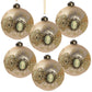 Decorative Hanging Ball Christmas Tree Ornaments For Holiday Decorations Set of 6