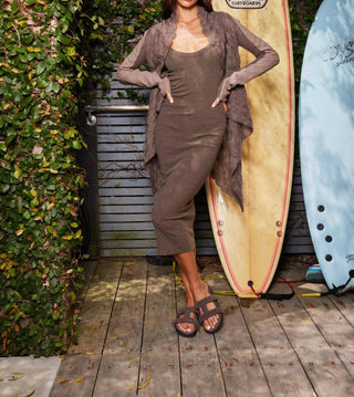 Roam - Women's Fuzzy Cuffs Sandal Faux Shearling