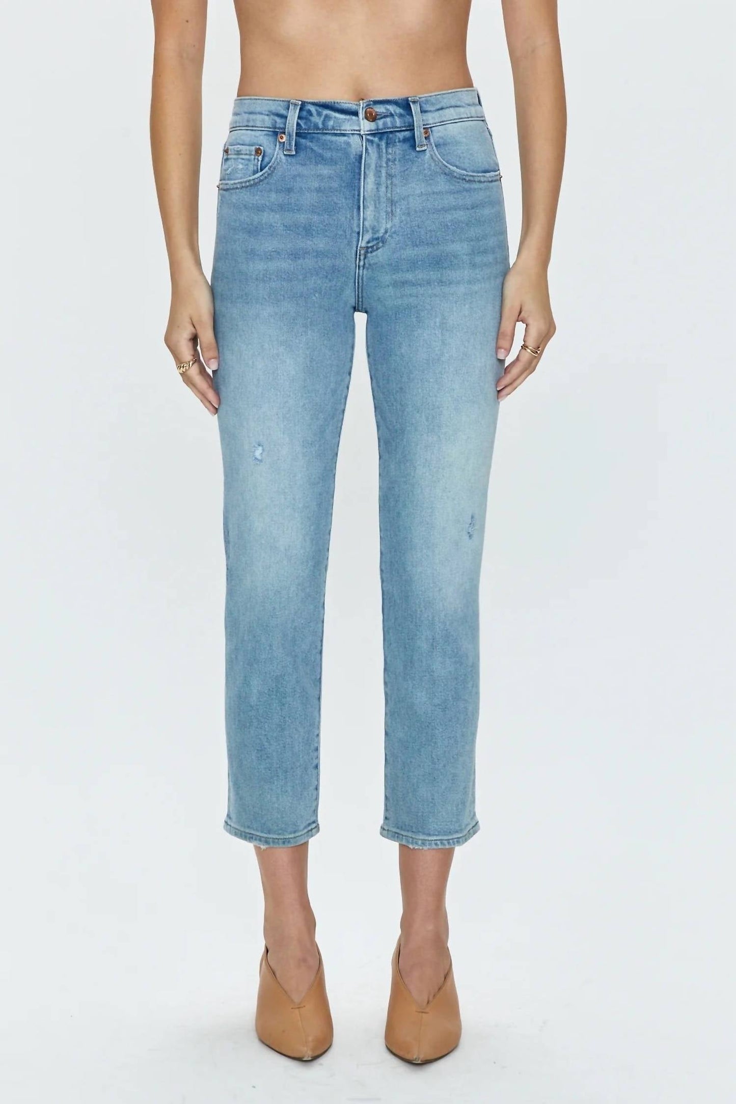 Pistola - Women's Monroe Cropped High Rise Cigarette Jeans