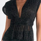 Elan - Women's Camryn Shimmery Peplum Top