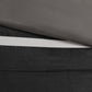 7 Piece Faux Suede Comforter Set Black King