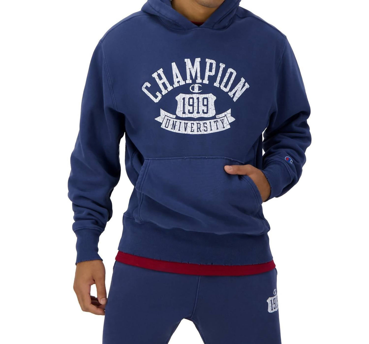 Champion - Reverse Weave Hoodie University 1919 Logo