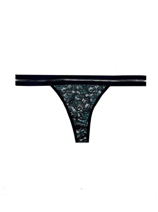 Titov - Women's Lace Thong With Floral Pattern