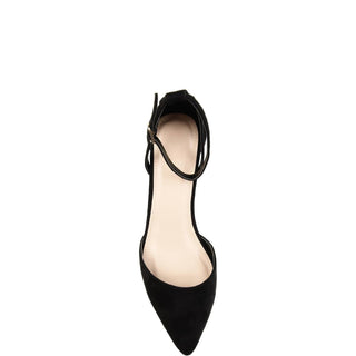 Brinley Co. - Women's Pointed Toe Ankle Strap Wedge Sandal